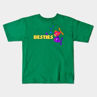 Besties_Cute Fish Kids T-Shirt